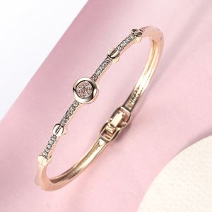 Titane Acier Accessoires À La Mode Simple Diamant Bracelet Géométrie Montre-Bracelet Chaîne Cadeaux Pour Petite Amie Exquis Bracelet Élégant