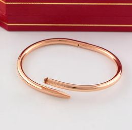 Titanium Steel Gold Silver Tornillo de tornillo Bangle Bangle Pulsera Armsera para hombres y mujeres Bodas Parejas Perfectos Amantes de regalo Joyería WW