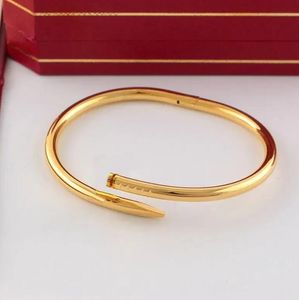 Titanium Steel Gold Silver Charm Vis Bracelet bracelet bracelet Pulsera Brand pour hommes et femmes couples de mariage amoureux bijoux cadeau avec sac en velours