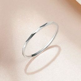 Titanium staal eenvoudig goud zilver roségoud dunne ring voor dames trendsetters studenten persoonlijkheid en kleurbehoud babysbreath 3kleuren