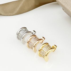 Pendiente de acero de titanio para mujer, pendientes de mujer de diamantes completos de moda simple exquisitos, regalo de joyería sin caja