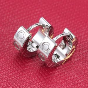 Titanium stalen stud oorbel voor vrouw prachtige eenvoudige mode C diamanten ring dame oorbellen sieraden giftQ6