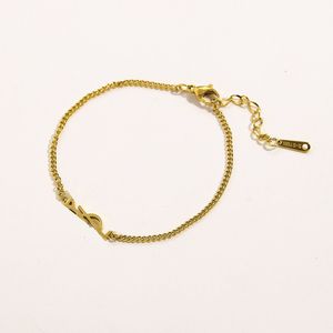 Nouveau design de haute qualité Bracelet en acier inoxydable boucle en or bracelet bijoux de mode hommes et femmes bracelets sans boîte