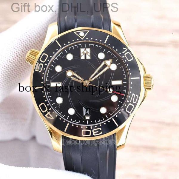 Reloj de titanio AAAAA Reloj para hombre Relojes para hombre Relojes de diseño Reloj de pulsera mecánico 42 mm Movimiento automático Buzos Buceo Omg Lux de gama alta