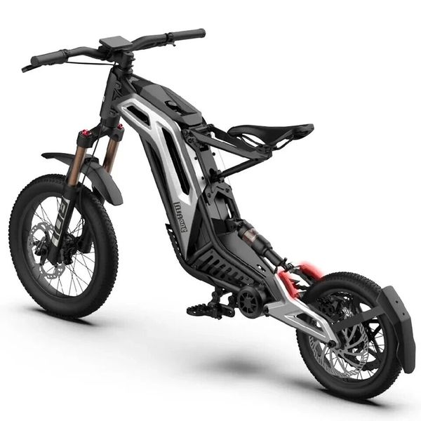 Titaone S 18inch Fat Tire Electric Bike 3000W 48V 75 km / h à deux roues vitesse