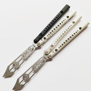 TITUS rep replicant balisong Butterfly Training Trainer Knife 7075 Canal de aluminio Bushing Jilt EDC Cuchillos de herramientas