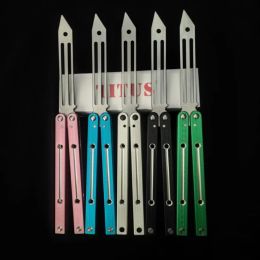 Titus Squid VI 6 V6 Trainer Training Knife Aluminium Legering Handgreep Tactische vouwzak Free Swinging EDC Tool Jilt Knives