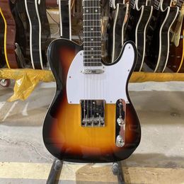 TL-guitarra eléctrica versión Vintage Sunburst Color blanco encuadernación diapasón de palisandro guitarra de alta calidad envío gratis