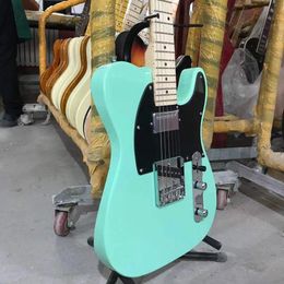 TL gitaar surf groene kleur zwart slagplaat esdoorn toets F elektrische gitaar gratis verzending