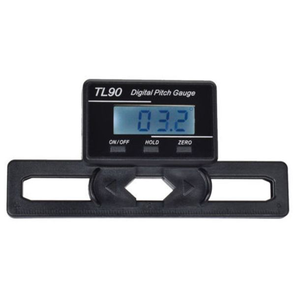 TL90 Digital Pitch Gauge LCD Backlight Display Blades Grado Ángulo para ALIGN AP800 TREX 450-700