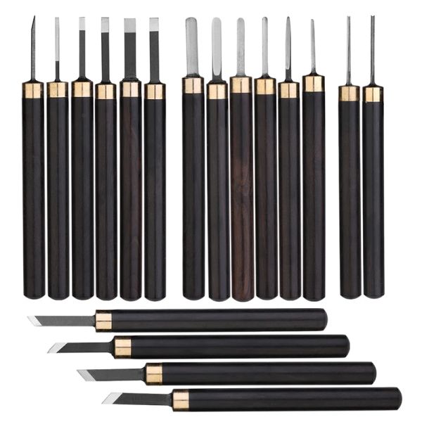 Tlkkue Professional Wood Carving Chisel Knife Hand Tool Set pour basic détaillé de sculpture de guettes de boiseries 1pc