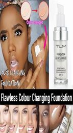 TLM 30ML Magische kleurveranderende vloeibare foundation make-upbasis Naakt gezicht Concealer Langdurige make-up Huidskleur Foundation6873031