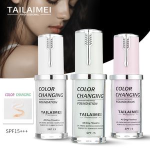 TLM Magic Liquid Foundation Color Changing en Adusting Naked Foundations All Day Flawless Sun Block SPF 15 Face Make-up