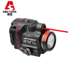 Lampe de poche à lumière forte TLR-8 avec laser rouge, baïonnette de 20mm, accessoire airsoft