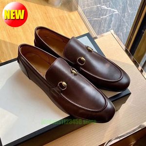 TLuxury zapatos de vestir italianos para hombres mocasines de cuero genuino Oxford mocasines de diseñador marrón negro zapatos clásicos de oficina de bodas zapatos formales de negocios