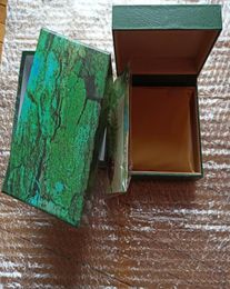 TM Factory S Watch Mens for Ro and Lex Watch Box Original Inner Inner Fume Womans montres Boîtes Men Men de bracelet Green Boîtes Booklet Card7060839