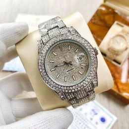 TM Watch New s mode quartz batterie calendrier complet wacthes 36m diamant hommes montres montres-bracelets222x