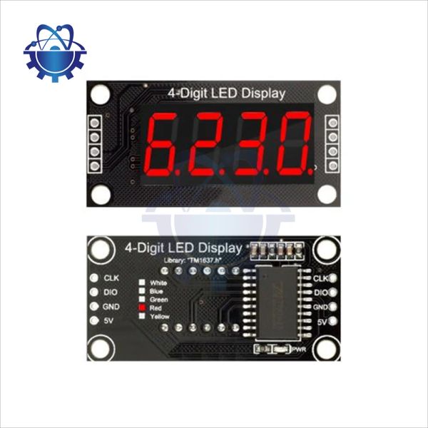 TM1637 Pantalla 4 bits Nixie Digital LED Módulo de visualización de 0.36 pulgadas 7 Segmentos Módulo de tubo de visualización digital para Arduino