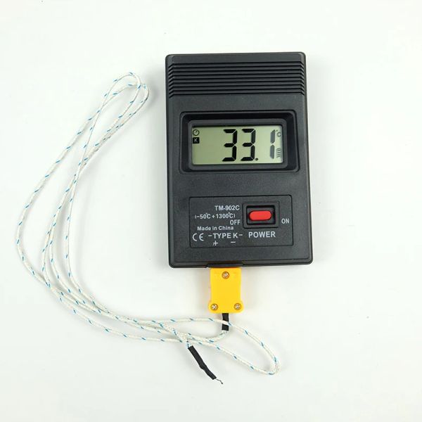 TM902C K -Type Digital Termómetro Tester Medidor de temperatura TP01 Probación de aguja de termopares -50c a 1300 ° C