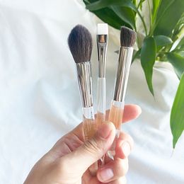 TME Makeup Brushes TRIO Set (48 esculpir y mezclar / 23 contornos de pliegues en ángulo / 11 pinceles cosméticos delineadores precisos) Kit de pinceles de 3 piezas