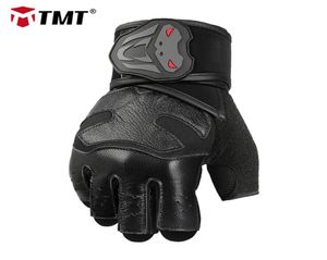 TMT Guantes de gimnasio Levantamiento de pesas Entrenamiento físico Crossfit Deportes Culturismo Mancuernas Entrenamiento con pesas Medio dedo Hombres Guantes de muñeca Q9219060