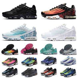 Tn-plus 3 iii schoenen chaussures de sport draaide stock sport sneakers zapatos deportivos ultra se laser blauwe heren die alle zwarte rugby witte trainers maat EU 36-46 lopen