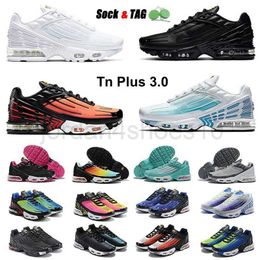 Tn Plus 3 Chaussures De Course Hommes Baskets Chaussures Triple Noir Laser Bred Hyper Violet Argent Rouge Fumée Gris Rugby Blanc Sports De Plein Air Hommes Femmes Casual Chaussures 2.5