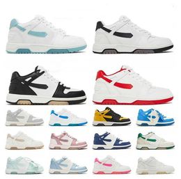 Out Of Office Low Top Offs Chaussures de basket-ball Chaussures de course blanches Hommes Femmes Chaussures de sport Designer de mode de luxe Light Blue Outdoor Sneaker 36-45