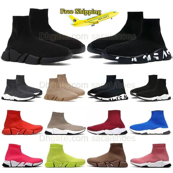 Chaussures de livraison gratuites Chaussures de course Platform de concepteur Hommes Mens femme Brilly Knit Speine