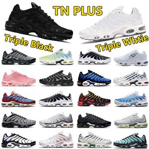 TN Plus Heren Loopschoenen Hyper Bule Triple Wit Zwart Oreo Deeltje Grijs Universiteit Rood Atlanta Aqua Zilver Roze Prime Multi Dames Heren Trainers Sport Sneakers