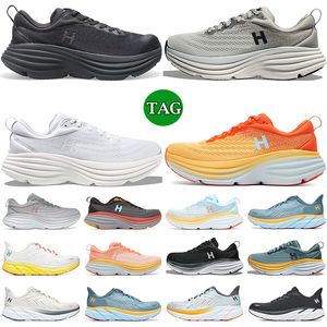 Bondi 8 chaussures de course pour hommes femmes Triple Black White Haror Mist Anthracite Amber Yellow Goblin Blue Lunar Rock baskets de sport respirantes pour hommes