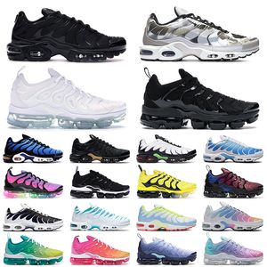 TN Plus Chaussures de course pour hommes triples blanc noir hyper bleu tension Parachute Parachute Oreo hommes Femme Trainer Sports Sneakers