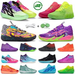1.0 2.0 3.0 Chaussures de basket-ball pour hommes Sneaker Rick et Morty Spark Toxic Iridescent Whispers Blue Hive Multi-Color Fire Red Triple White Man Trainers Sports Sneakers
