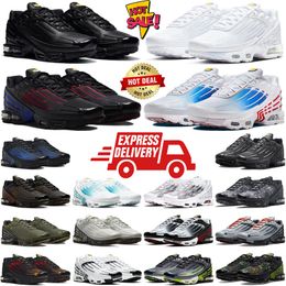 tn plus tuned 3 tnplus tns zapatillas para correr para hombre mujer zapato tn3 triple blanco Cuero negro Iridiscente Unity Verde oliva Negro Azul zapatillas de deporte para hombre