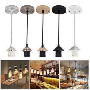 Lampes suspendues industrielles raccord réglable E27 support de lampe plafond industriel suspendu Kit de lumière chambre cuisine couloir restaurant pendentifs lumières