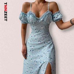 TNNZEET 3XL robe de plage bohème pour les femmes tenues de vacances d'été impression élégante fête vêtements en vrac robes florales robes G220510