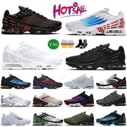 TNS TN Plus III Entrenadores Chaussure zapatillas para hombres Tanjes Tuned Sports 12 Unity Láser azul Triple Blanco Negro Obsidiana Halloween Aqua Masculino Tn 3 OG Sneakers