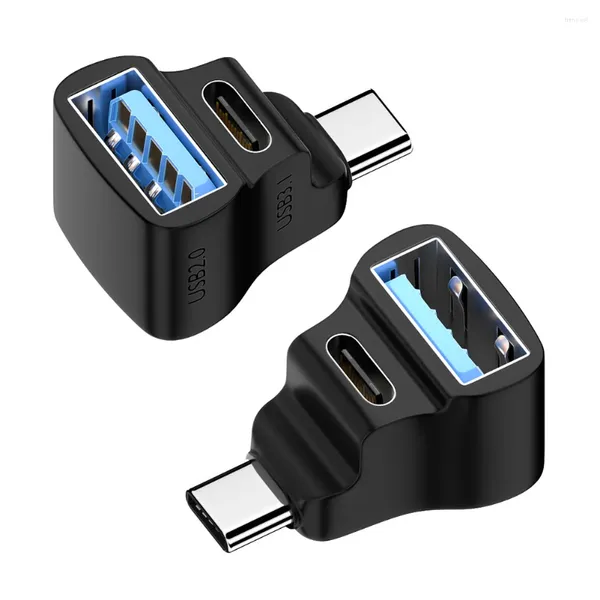 À 2 adaptateurs USB-C USB-A 20 Gbit / shèmes mâles Femelle Mâle 180 degrés en U pour le pont / commutateur à vapeur