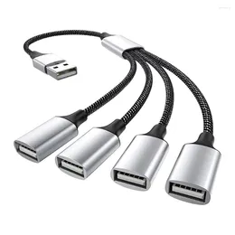 Naar 3 USB 2.0 HUB Dual 4Port Multi Splitter Adapter OTG Voor PC Laptop Oppervlak Computer Accessoires Een uitbreiding Power Data