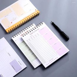 Lista de tareas pendientes 2024, libro de Agenda creativo A5, horarios en inglés, diario, Bloc de notas, cuadernos en espiral, oficina escolar
