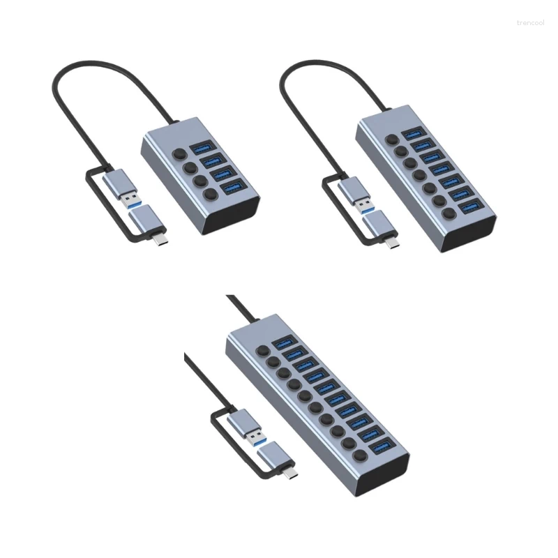 Zu Multiports USB3.0-Hub Mehrere USB-A-Splitter für Laptops