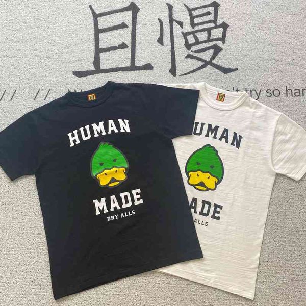 to Take Buy Version of Humanmade Cylinder Slub Cotton T-shirt décontracté ample à manches courtes pour hommes et femmes