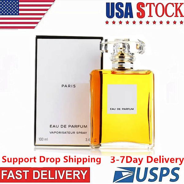 Livraison gratuite aux États-Unis sous 3 à 7 jours No 5 Eau de Parfum 100ML Parfum Femme Parfum élégant et charmant vaporisateur de parfum notes florales orientales