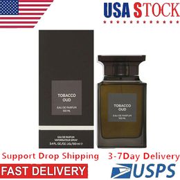 Livraison gratuite aux États-Unis en 3-7 jours Top Original 1: 1Tobacco Oud 100ml Classical Woman Parfum Women's Deodorant Floral Fragrance