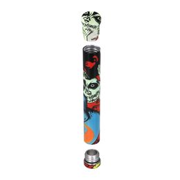 Tobacco Aleación de aluminio Doob Tube Jarfil Metal Herb Almacenamiento 110 mm Dab Caja Medicina Cajuras Cigarro de cigarro Container de viaje Tibro de cigarrillo Dhl Dhl