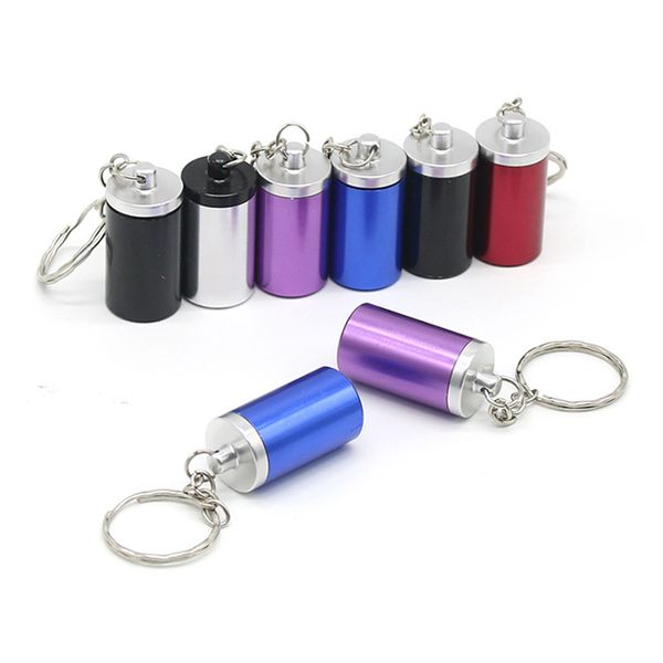 Boîte à tabac porte-clés pendentif Portable multi-fonction réservoir de stockage porte-clés