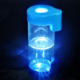 Conteneur de tabac bouteille accessoire de fumée Plastique Verre Light-Up LED Box Case bong dab rig