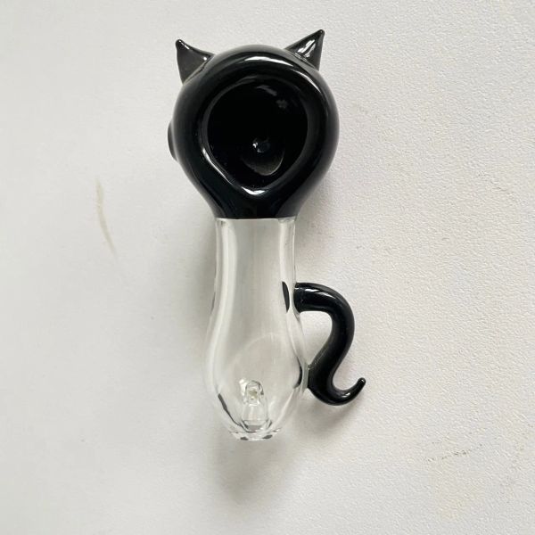 Tabac chaton Main Piep Heady Pipes En Verre Pyrex Cuillère Bongs Brûleurs À Huile Nail Pipe À Fumer Épais 11 LL