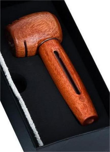 Pipes à tabac stylo cadeau jetable shisha vape accessoire de fumée nouveau marteau en forme de bois d'ébène tuyau ciré