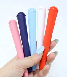 Tabak Plastic Doob Tube Stash Jar 120 mm Kruidencontainer Opslag Sigaretten Rolling Cone Paper Case Pill Pre Roll Preroll Kleurrijke Joint Holder Rookaccessoires